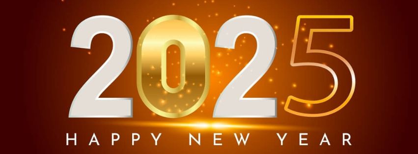 Happy New Year 2025 Latest Facebook Cover Photo HD Download Free Unique