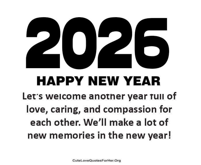 Happy New Year 2026 Love Messages