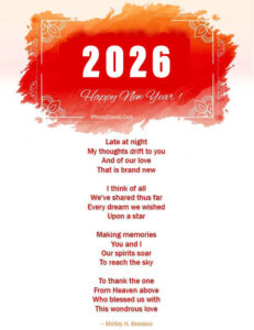 Read more about the article Happy New Year 2026 Love Poems for Her & Him