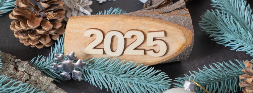 Stylish New Year 2025 Timeline FB Cover Banner Meta