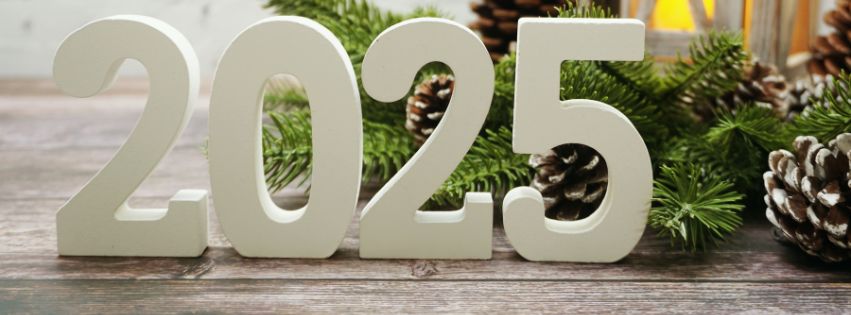 Wishing Happy New Year 2025 And XMAS Facebook Timeline Cover Photos