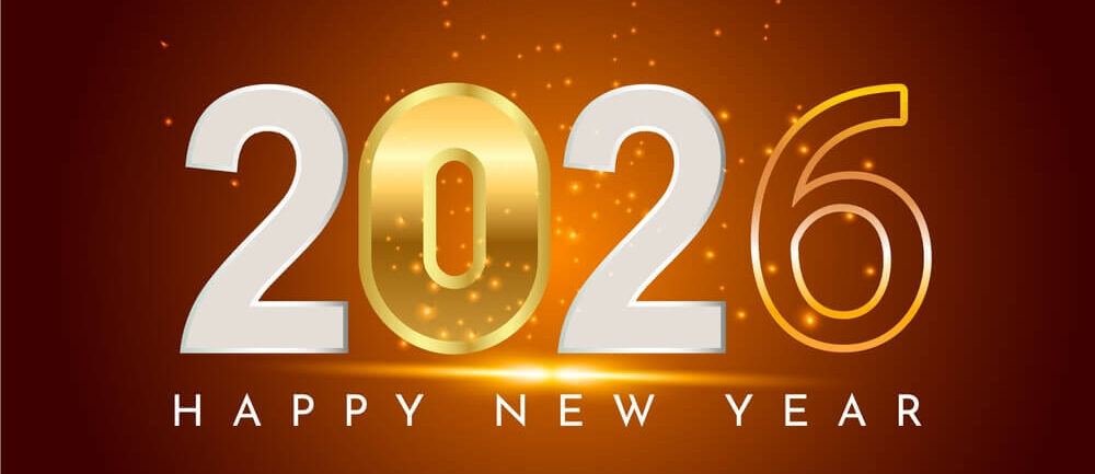 Elegant Happy New Year 2026 Wallpaper HD Stylish