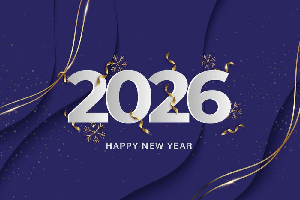 Happy New Year 2026 Celebrating Wallpaper Purple Decent Fb Banner