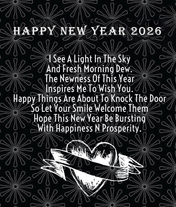 Cute Happy New Year 2026 Wishes Quotes