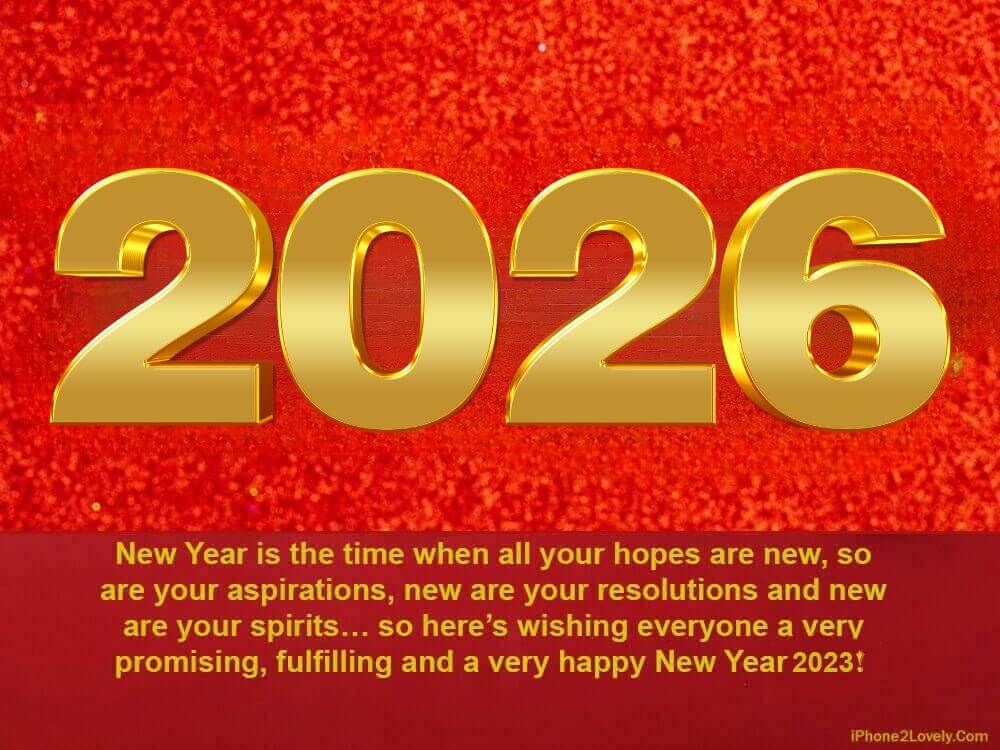 Happy New Year 2026 Best Wishes WhatsApp Facebook Status Caption