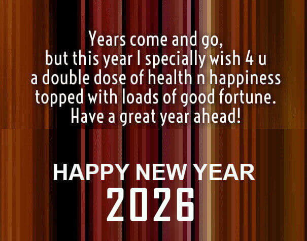 Happy New Year Greetings 2026